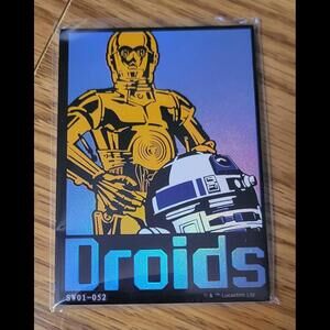 2023 Card.Fun Star Wars World Art Droids C-3PO/R2-D2 Holo Foil  #SW01-052
